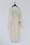 SWAYING/KNIT deconstructed v-neck dress (with corset) SW212LS09 white PS31